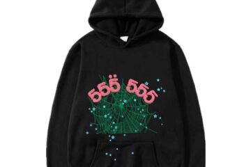 Sp5der 555 555 Black Hoodie