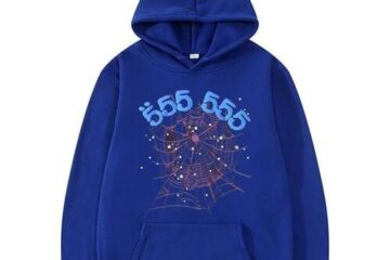 Sp5der Blue 555 555 Hoodie