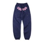 Sp5der Blue 555555 Sweatpants Men Women