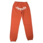 Sp5der Rhinestone Web Suit Sweatpants Orange